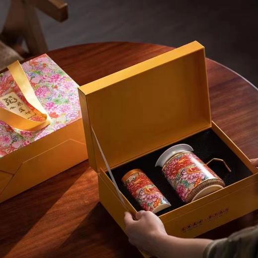 腾龙盛世万花珐琅杯罐套装 商品图2