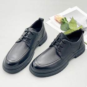 内联升男鞋休闲皮鞋男式牛皮系带休闲鞋4804C