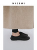 HIDEMI 小羊皮圆头松紧一脚蹬平底鞋 黑色/乳白色 商品缩略图3