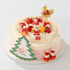 【「芋」见圣诞老人】圣诞节限定款蛋糕，圣诞的惊喜藏在布丁和芋泥里，藏在会飘雪的圣诞树里（武汉幸福西饼）