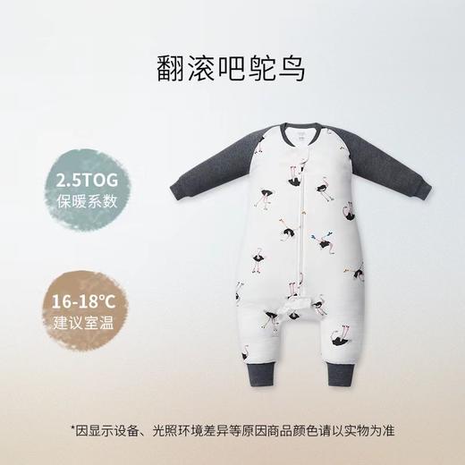 Nest Designs婴儿睡袋晴感厚夹棉保暖宝宝分腿睡袋防踢被秋冬 商品图8