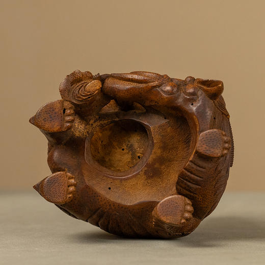 清 竹雕戏象图摆件 商品图4