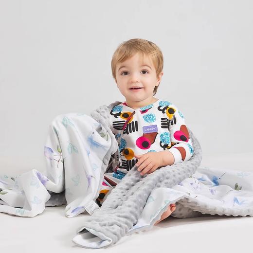 Lapador圣诞豆豆毯婴儿被子秋冬子母棉被芯安抚豆豆绒盖毯轻暖柔 商品图3