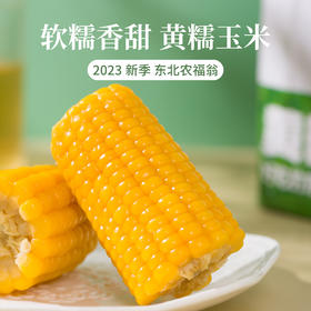 【为思礼】农福翁东北黄糯玉米 2023新季 微波蒸煮烧烤