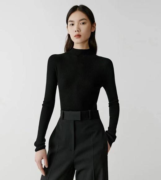 罗纹显瘦修身羊绒衫（一口价） 商品图7