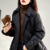 轻薄棉服女白鸭绒短款小个子冬季外套修身显瘦2023年冬新款西装领AES-9632 商品缩略图2