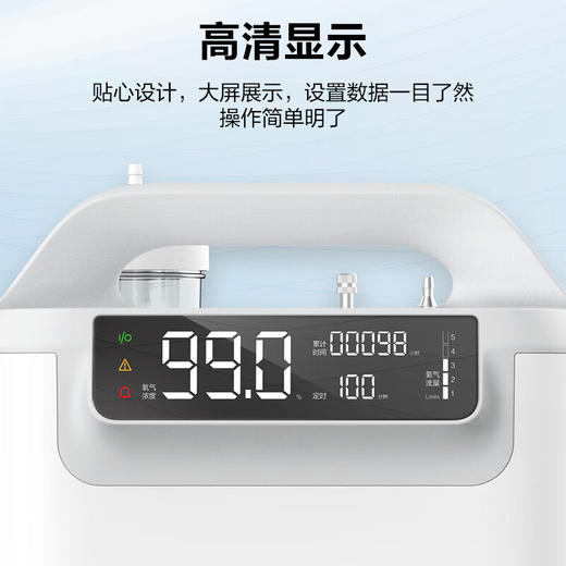海尔（Haier）3L升制氧机医用级便携式家庭用制氧雾化一体机老人孕妇吸氧机高原随身小型制氧气仪器HYY-Z306W 商品图7