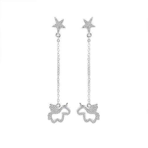 【星光独角兽】S925银镂空耳饰【JHY-E000478B】 商品图4