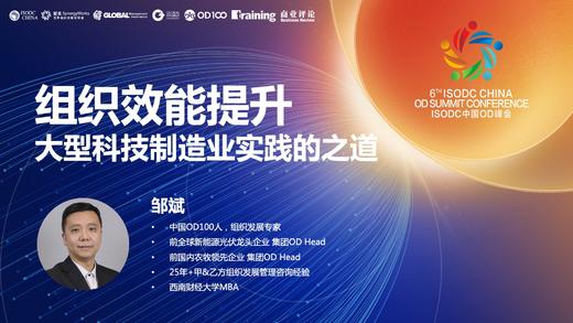 邹斌：组织效能提升——大型科技制造业实践的之道 商品图0