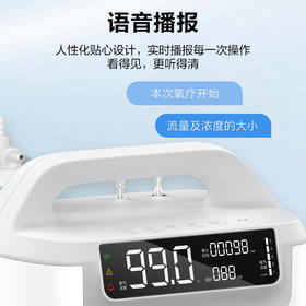 海尔（Haier）3L升制氧机医用级便携式家庭用制氧雾化一体机老人孕妇吸氧机高原随身小型制氧气仪器HYY-Z306W
