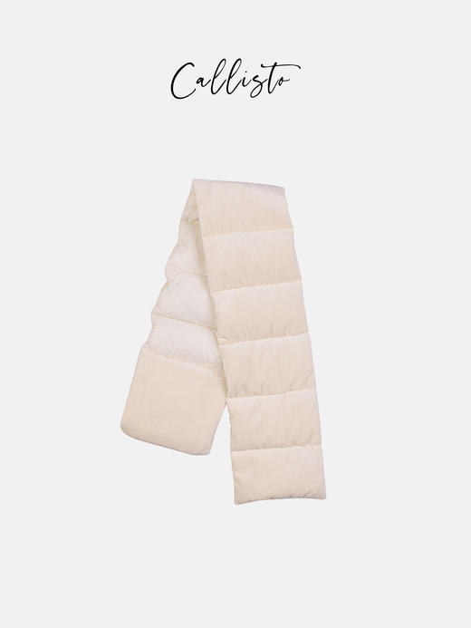 callisto白色聚酯纤维混纺羽绒围巾 FSSCF051C 商品图0