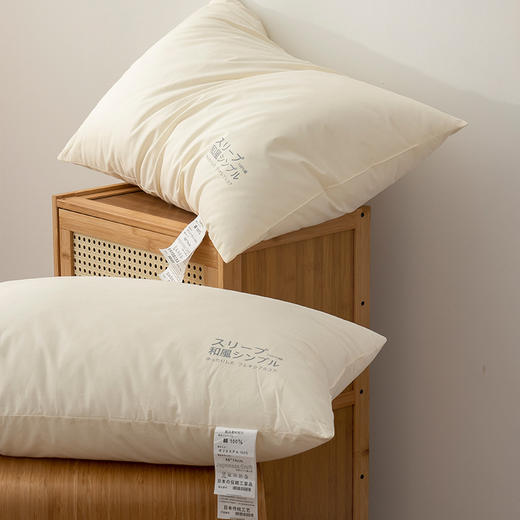 【烫画枕】烫画柔软平角单边枕芯全棉高支酒店蓬松高枕头 商品图5
