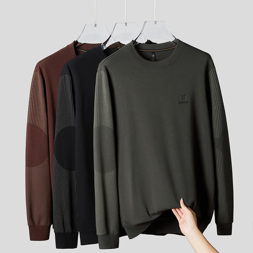 【圈】【新款DDP】大依优型大码长袖卫衣加肥加大肥佬休闲商务宽松透气上衣秋装打底 商品图0