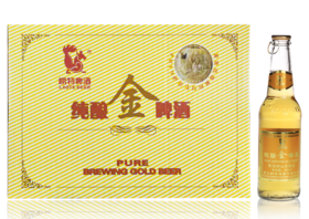 青岛崂特啤酒   8°P纯酿金啤酒330ml*24瓶 （新货上架）