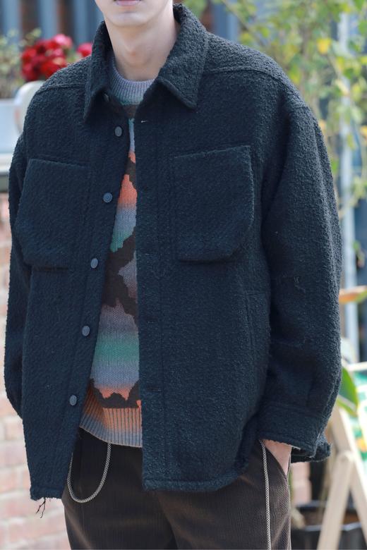 W342674376破洞复古阔版羽绒服 商品图7