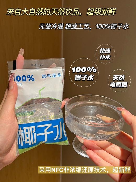 //【耶气满满100%椰子水】品牌直发！新品new限量到货！小白袋椰子水！ ⭐采用NFC非浓缩还原技术——新鲜！ 商品图4