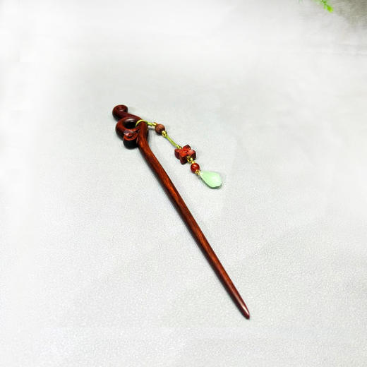 精雕犀牛角紫檀发簪°吊坠款 商品图1