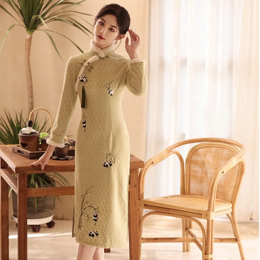 高贵气质优雅，新中式轻奢高端连衣裙YT-2697 商品图1