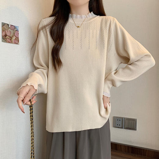 秋冬大码女装针织衫上衣】时尚搭配洋气内搭 宽松百搭长袖打底衫 商品图6