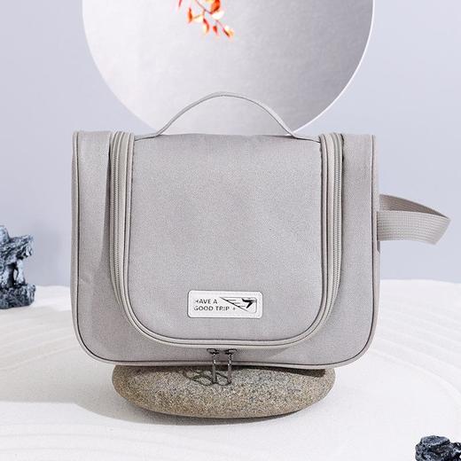 润晖新款侘寂风便携挂钩洗漱包旅行化妆包化妆品收纳包化妆包批发 商品图3