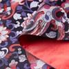 SAINTJOY/上久楷国礼款 女士宋锦双面长巾 凤穿牡丹·黑色红底 CJ13251 商品缩略图5