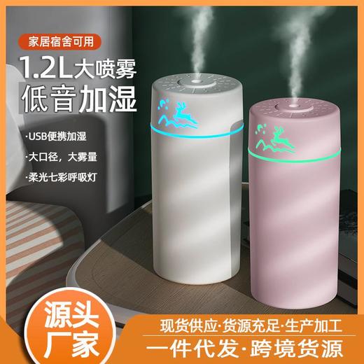 2021新款加湿器2L大容量喷雾补水USB三喷大雾量静音家用厂家代发 商品图2