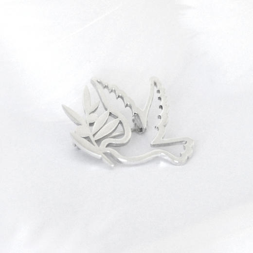  和平鸽 / 925银胸针【定制：7-15天】 ○ 箭儒工房 商品图3