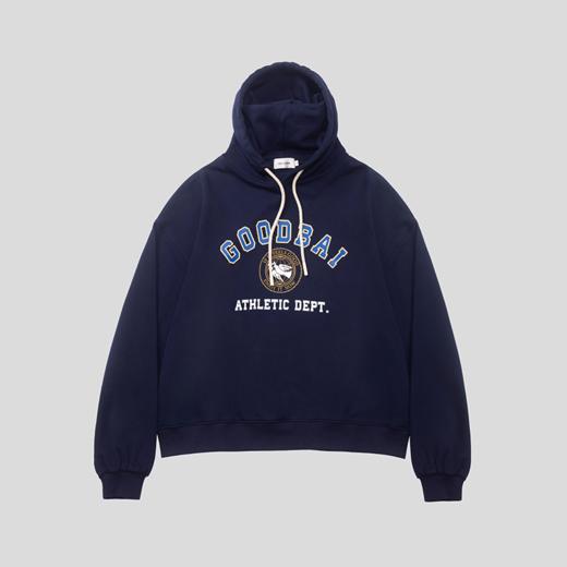 GOODBAI白鸽学院logo印花oversize连帽卫衣 商品图4