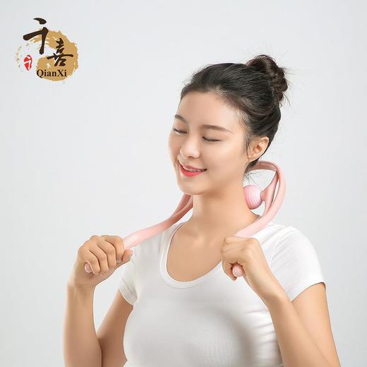 颈椎按摩器手动双球颈部颈夹器夹脖子肩颈按摩仪厂家直供 商品图0