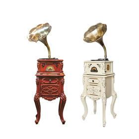 瑞士沛珀星欧式复古黑胶留声机