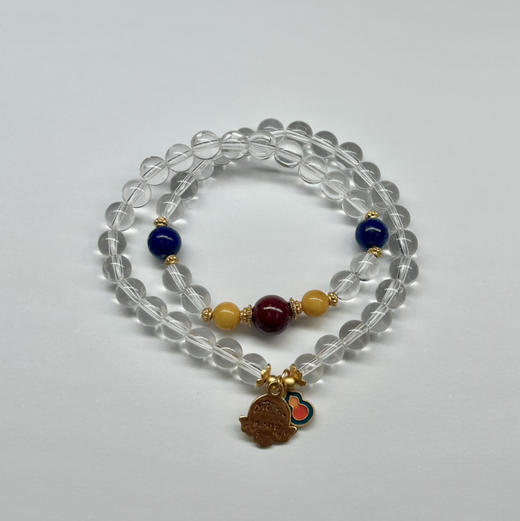 白水晶双圈手串 商品图0