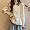 大码女装2023秋装新款洋气宽松针织衫上衣胖mm时尚毛衣打底衫 商品缩略图2
