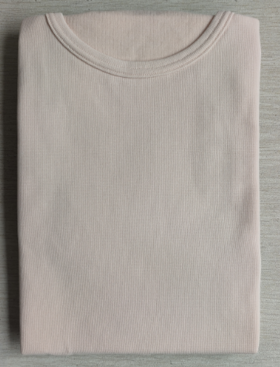 T060女式加绒小圆领套装
