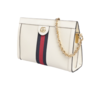 【新品到仓特惠秒】Gucci 古驰 女士经典三色条双G LOGO 荔枝纹牛皮淡金链肩背包斜背包 11741 商品缩略图2