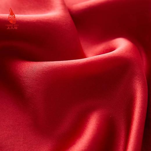 SAINTJOY/上久楷国礼款 女士宋锦双面长巾 凤穿牡丹·黑色红底 CJ13251 商品图6