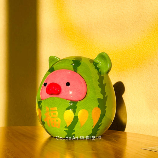 秦玮鸿《达摩-西瓜猪》 商品图0