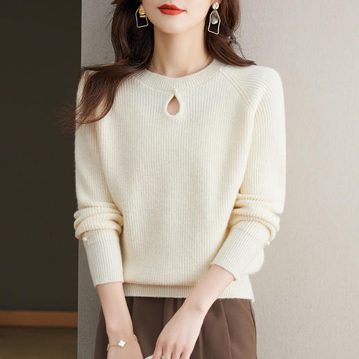 设计感短款毛衣小个子内搭高腰上衣红色针织打底衫CC-27-2395 商品图2