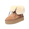 （年后发货）【社群供M】奶油榛子两穿厚底系带雪地靴女冬季加绒毛毛棉鞋（下单后7天内发货） 商品缩略图4