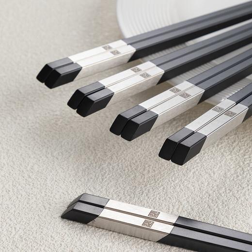 客满多祝福中华合金筷10双装（黑色） 商品图1