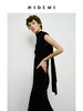 HIDEMI 澳洲美利奴羊毛弹力显瘦收身设计感围巾系带式连衣裙长裙 商品缩略图5