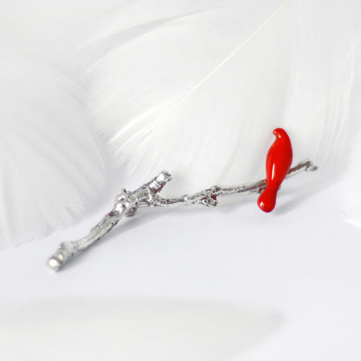  希望之鸟 / 925银珐琅胸针【定制：7-15天】 ○ 箭儒工房 商品图1