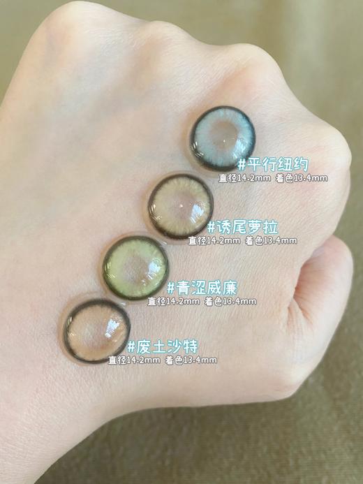 bollycon日抛 废土沙特/诱尾萝拉/青涩威廉 14.2mm 棕/蓝/灰/绿 日抛无售后！！ 商品图13