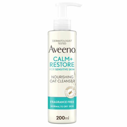 Aveeno Face Calm and Restore Nourishing Oat Cleanser 200ml 商品图0