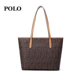 POLO 女士手提包时尚百搭斜挎包大容量印花单肩女包340983