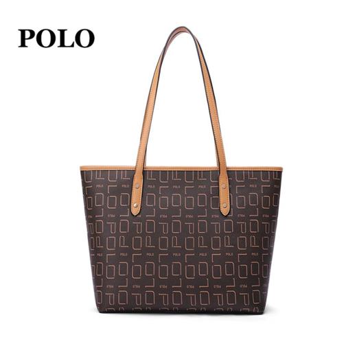 POLO 女士手提包时尚百搭斜挎包大容量印花单肩女包340983 商品图0