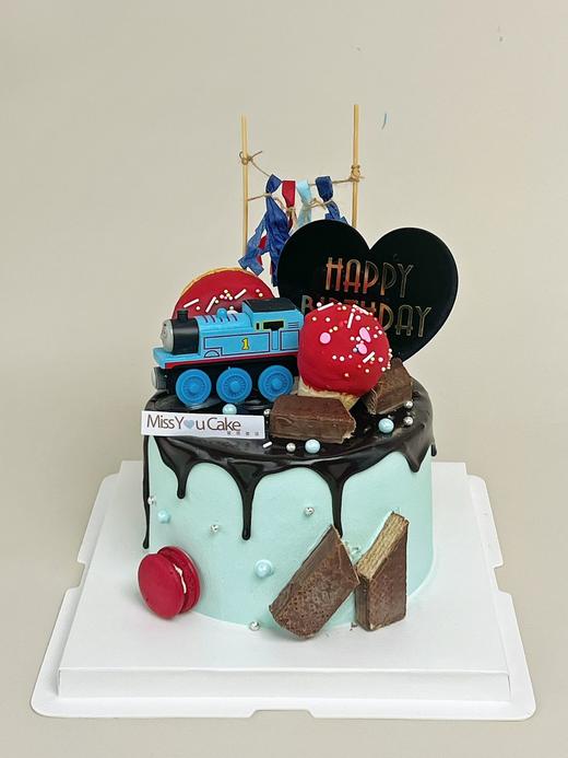 定制款裸蛋糕 - 托马斯小火车 商品图0