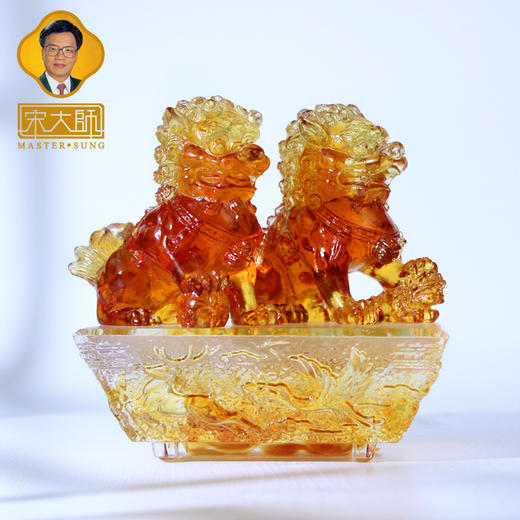 宋韶光大师 威震四方 古法琉璃摆件礼品 商品图1