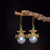 龢盒原创 琼‮玉楼‬宇，繁‮盛华‬景 淡水爱迪生珍珠耳坠耳环 商品缩略图4