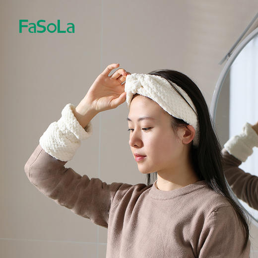 FaSoLa洗脸发带网红气质洗漱防流水防湿束发带敷面膜神器简约头带女 商品图3