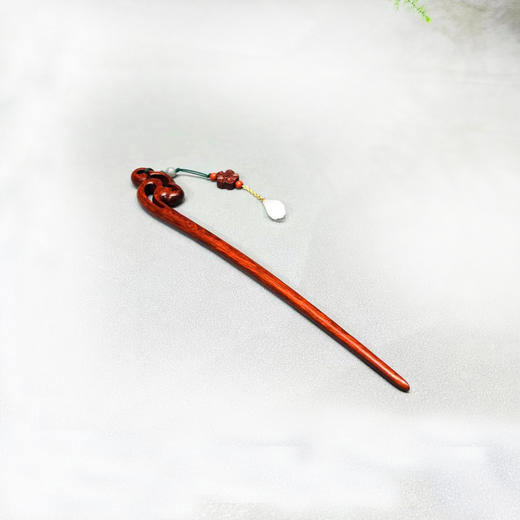 精雕犀牛角紫檀发簪°吊坠款 商品图3